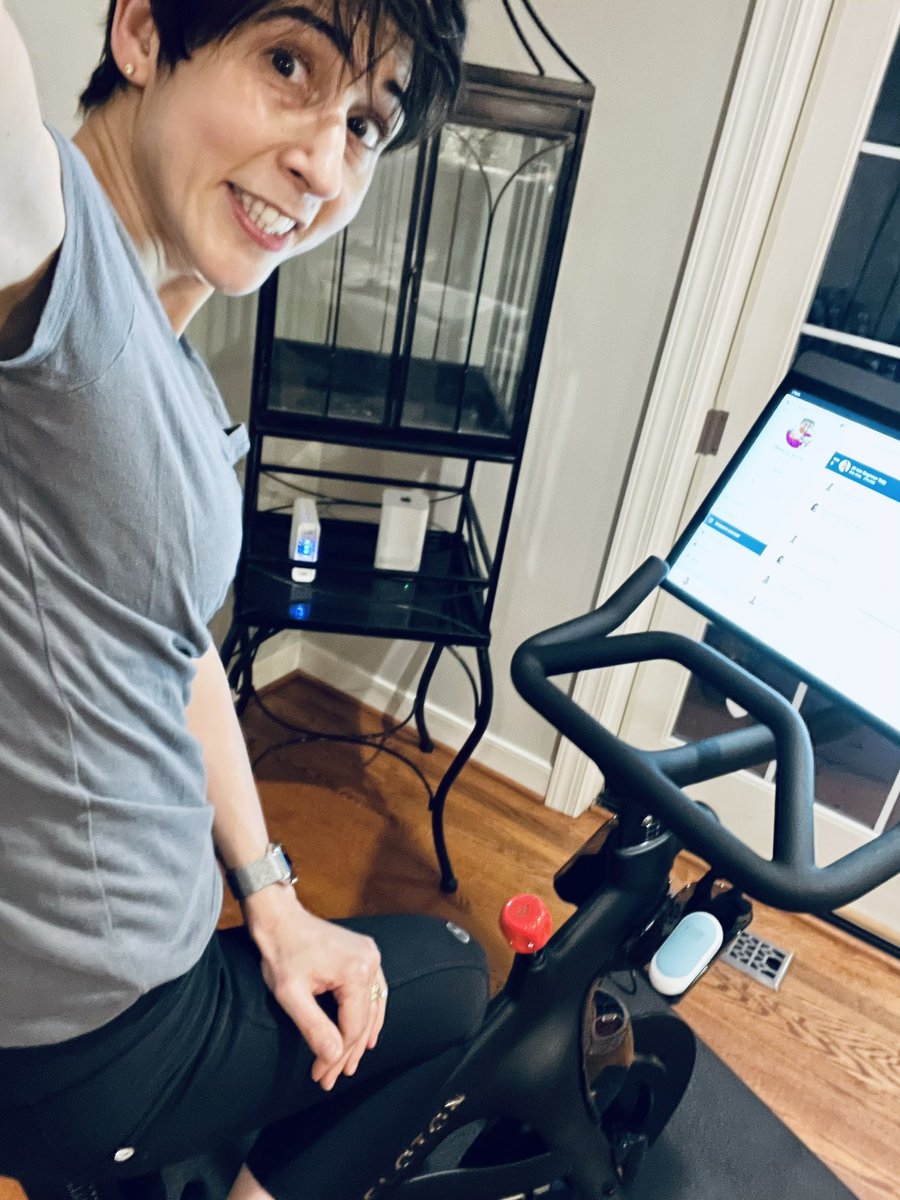 DocLauraLawler's tweet photo. Well, better luck today. ๐ Did #MyFirstRide with Jess King & @onepeloton!! #winning #move #CloseYourRings
Btw, #ItsStillAGreatDayToBeAlive!! ๐๐ฝ https://t.co/MngdZBGlV7