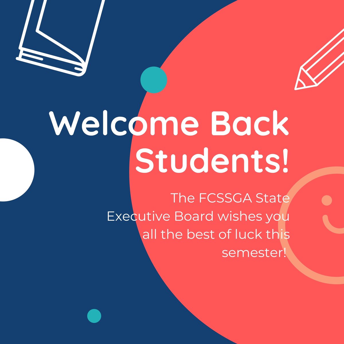 Welcome back students! The FCSSGA SEB would like to wish you all the best of luck this Spring semester! See you all at our February Virtual Conference!