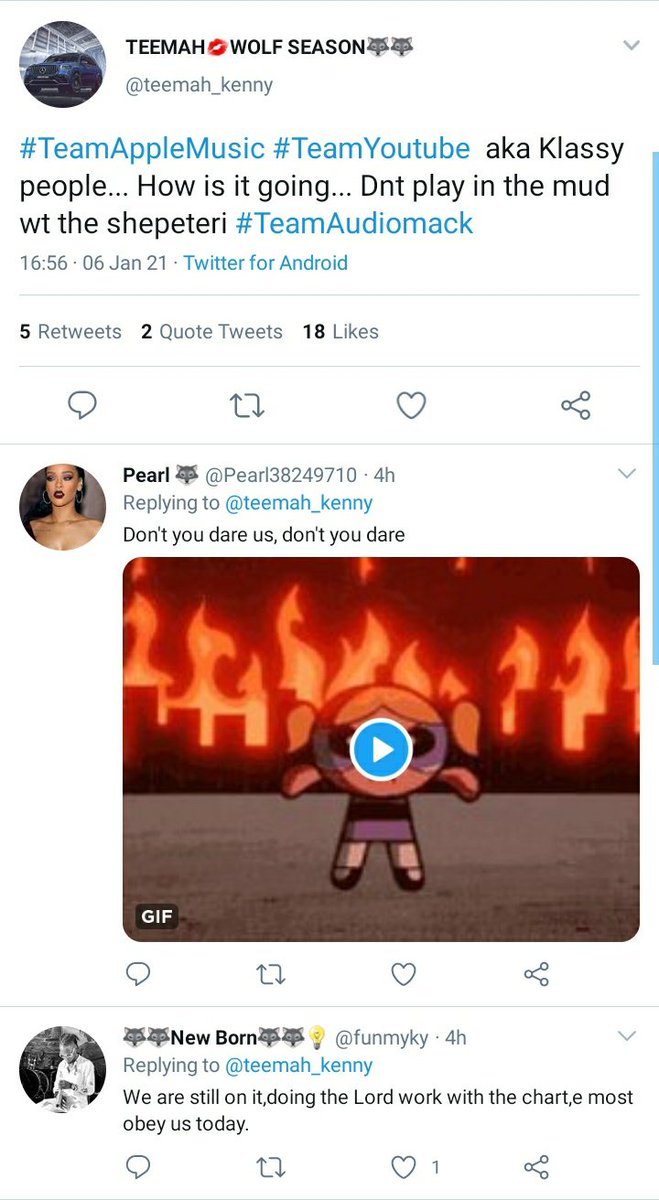 MUSIC iCONs UPDATE In the midst of all the violence, my dear people, iCONs were minding their music business..Today was amazing abeg, as we no fit join the dragging as royals that we are, we decided to drag ourselves.. #TeamAudiomack VS  #TeamAppleMusic