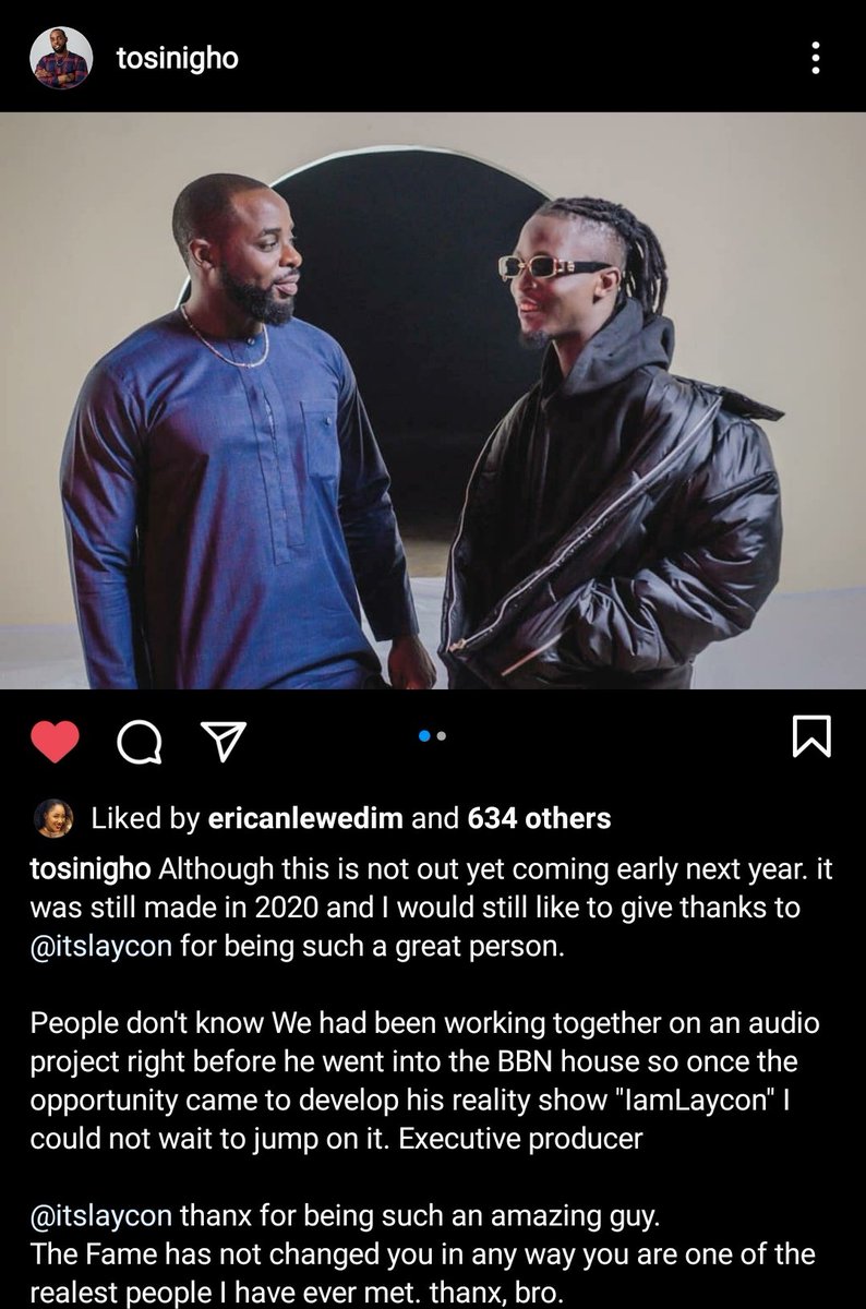 You would think the day won't get any better for vayolence lovers like us until the bomb fell us when there was caught A stalker was caught in the act liking a post where presido was tagged.. I laugh in she's friend with the poster. Laycon na tricky Enemy abi? 