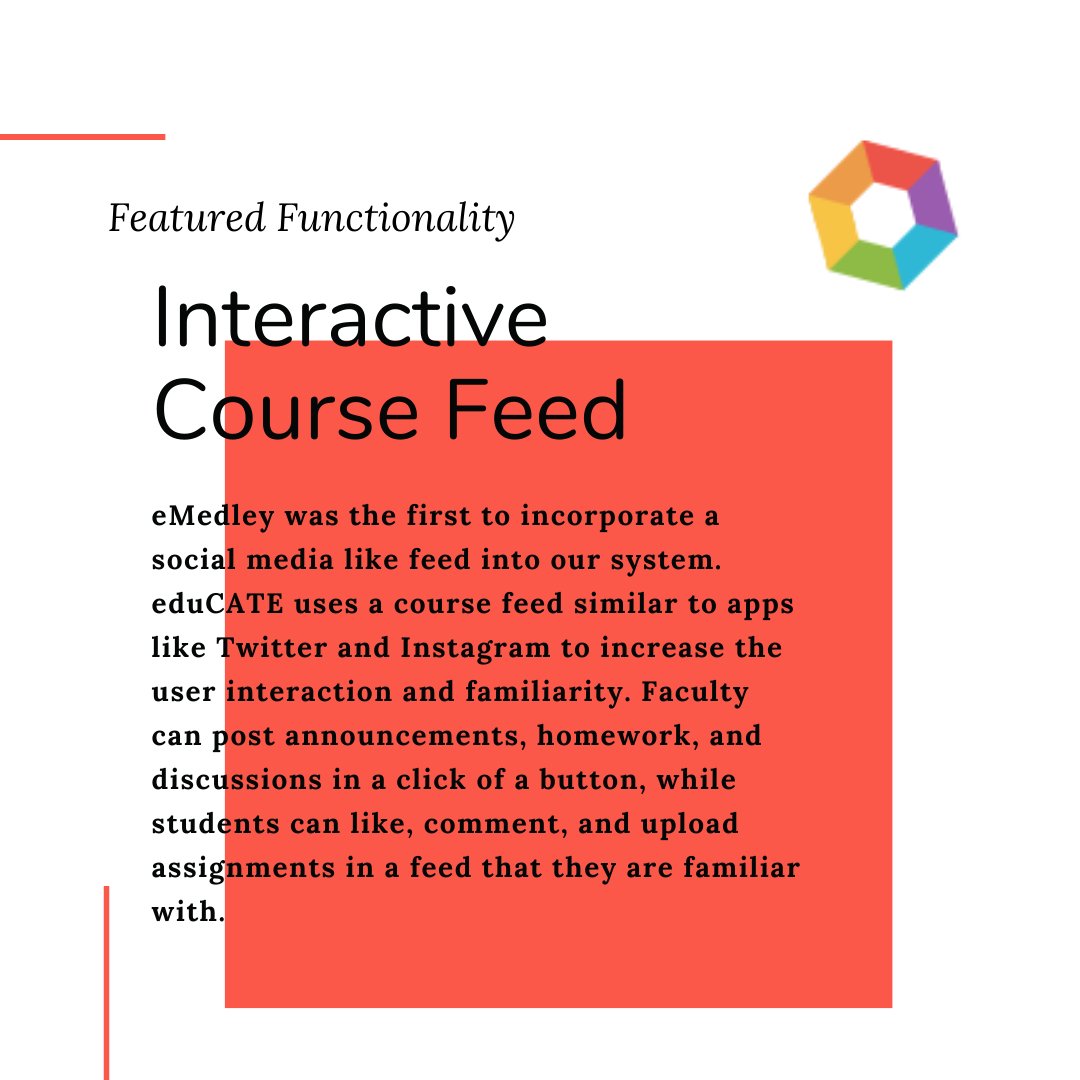 Today's Featured Functionality: eduCATE's Interactive Course Feed. 

#LMS #HealthSciences