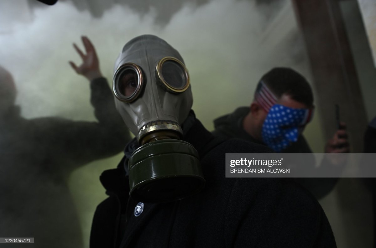 Members of the Federal Bureau of Investigation (FBI) swat team patrol the Longworth House Office building after a joint session of Congress to count the votes of the 2020 presidential election took place in Washington, D.C., U.S., on Wednesday, Jan. 6, 2021.