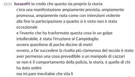 lucasofri's tweet photo. Questa a me pare la storia.
(la rivolta "negli Stati Uniti", intendo, naturalmente) https://t.co/Khq18GLRhk