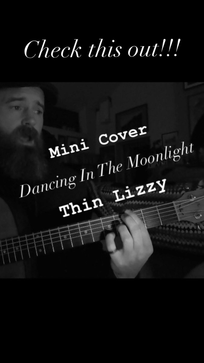 Did a mini cover of <a href="/ThinLizzy_/">Thin Lizzy</a>  Dancing In The Moonlight on Instagram...Go check it out and say hi while your there...the content gods will be pleased