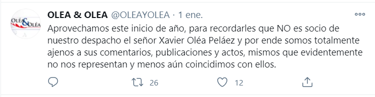SexyAzafata's tweet photo. @radtvguerrero @kike_villagomez @monymtz18 @adrianacovarru7 @cecicolmenares @arturosolishere @adygarcia_b @marhoracio1 @felipilosalinas Hasta los despachos de los hijos del exFiscal Xavier Olea ya se deslindaron de su padre que está saliendo a medios a decir puras mentiras! https://t.co/DWxzhV2596