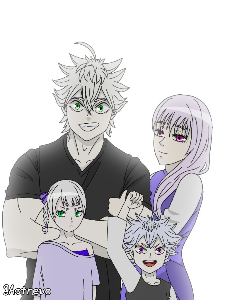 Astrevo's tweet photo. Black Clover - Asta and Noelle's family

#BlackClover #BCspoilers #BC158 #BlackClover158 #fanart #drawing #anime #manga https://t.co/iL2Y401lI4