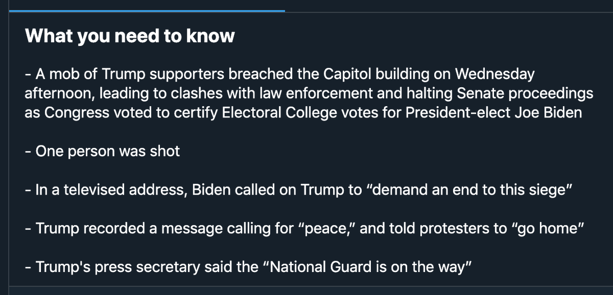 annkpowers's tweet image. Hey @jack this leaves a few things out I think, like other things said in a certain speech whose dispersal @Twitter chose to limit #accuracyinreporting