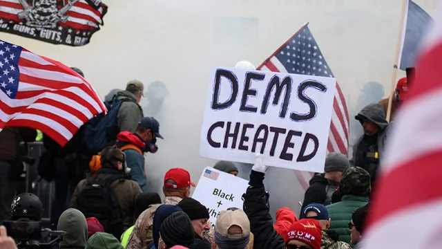 thehill's tweet photo. JUST IN: State capitals across the country under siege by pro-Trump mobs https://t.co/Ng6p5vsQIk https://t.co/5YciQLS0i0