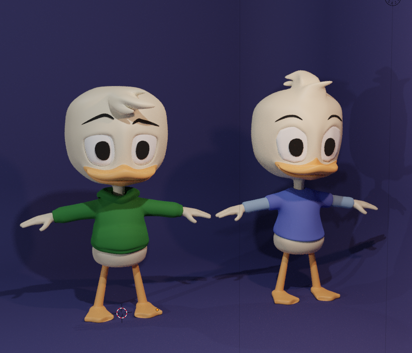 halfimp's tweet photo. Changed Louies Hair, also I thought now that I already have the base, I might aswell create another one. :D
#3dmodeling #blender #ducktales2017 #duck #tpose https://t.co/vsG2pFG9Nc