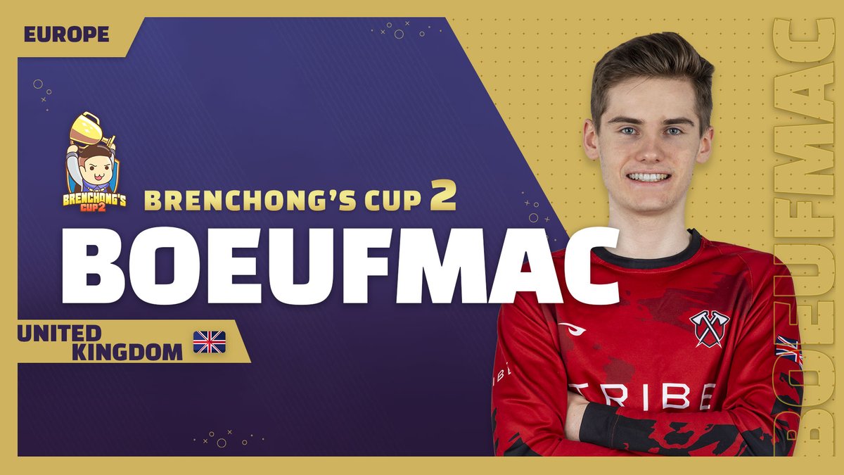 🇪🇸Jugador invitado para el Stage 2 de Europa  
¡Bienvenido!

🇺🇸Invited player for Europe Stage 2 
Welcome!

🇯🇵Stage 2 Europe 招待選手
ようこそ!

🏅🇬🇧<a href="/Boeufmac/">Boeufmac</a>

🌍#11

#BrenChongCup2 
<a href="/EsportsRoyaleES/">Esports Royale ES</a>
<a href="/EsportsRoyaleEN/">Clash Royale Esports</a>
<a href="/EsportsRoyaleBR/">EsportsRoyaleBR</a>