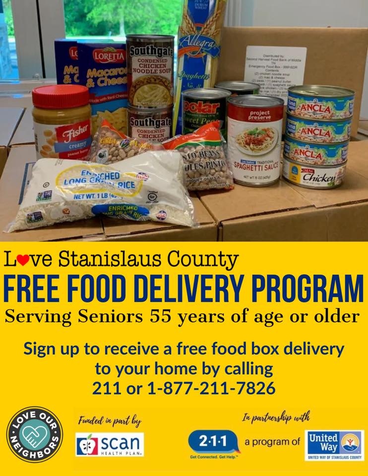 Love Our Neighbors is providing free food delivery for seniors ages 55 and older. If you or someone you know is in need of this service, please reach out and help us spread the word!