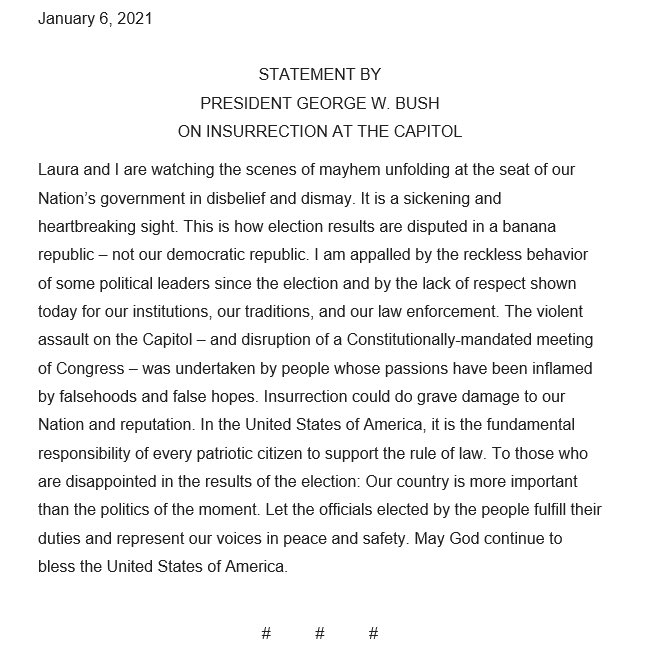 Statement FROM George Bush
#CapitolBuilding #CapitolHill