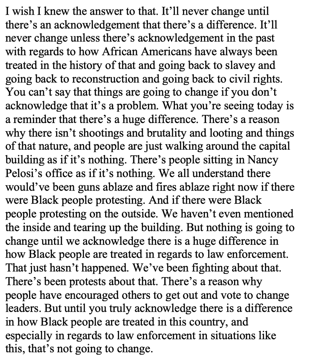 MarkG_Medina's tweet photo. Hawks coach Lloyd Pierce on the contrast between how police handled today's rioters and peaceful protestors this summer, and what it will take the change the racist double standard https://t.co/A56YSotJLs