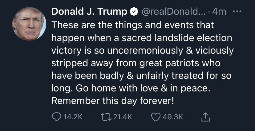 RunSadieRun's tweet photo. He is continuing to spread sedition. https://t.co/Y5CzeGPzey