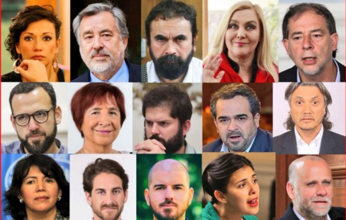 En Chile éstos rostros representan el MAL , el ODIO y el RESENTIMIENTO