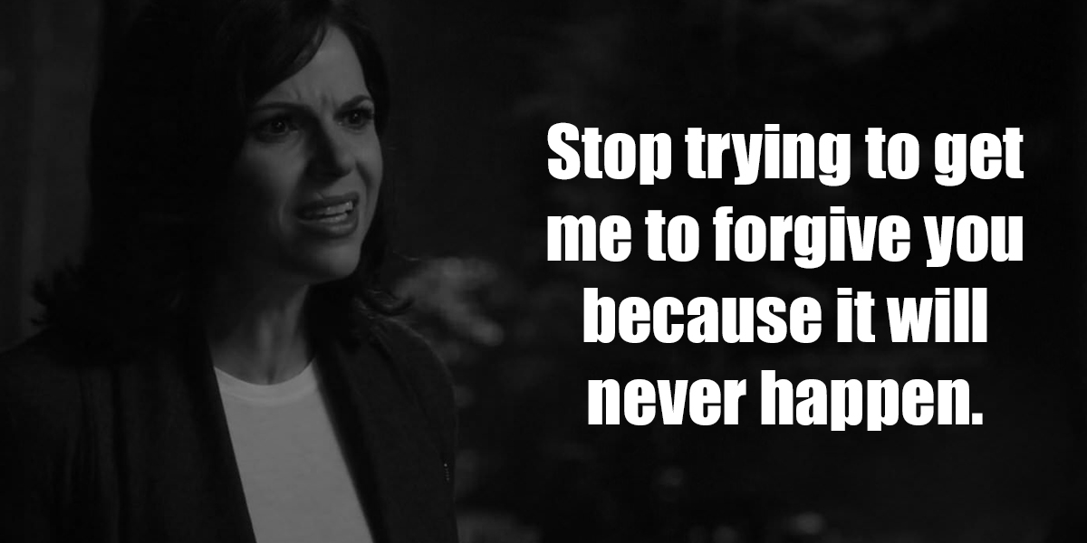 One demonizes her for saving a woman’s life & equates that with mass murder! Emma needs forgiveness? No.The other delights in her piratical ways & while he may have warned her against it…he doesn’t insult her. He helps her save Marian b/c he trusts her judgement.