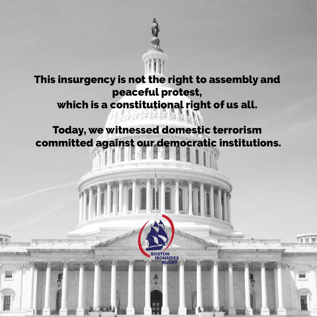 BostonIronsides's tweet photo. A statement from the Ironsides President regarding the events in D.C. Today: https://t.co/OFinmZ0WkM