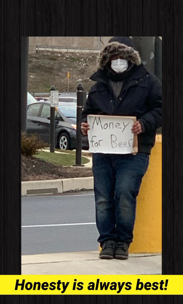 Respect the honesty. Today in Lancaster