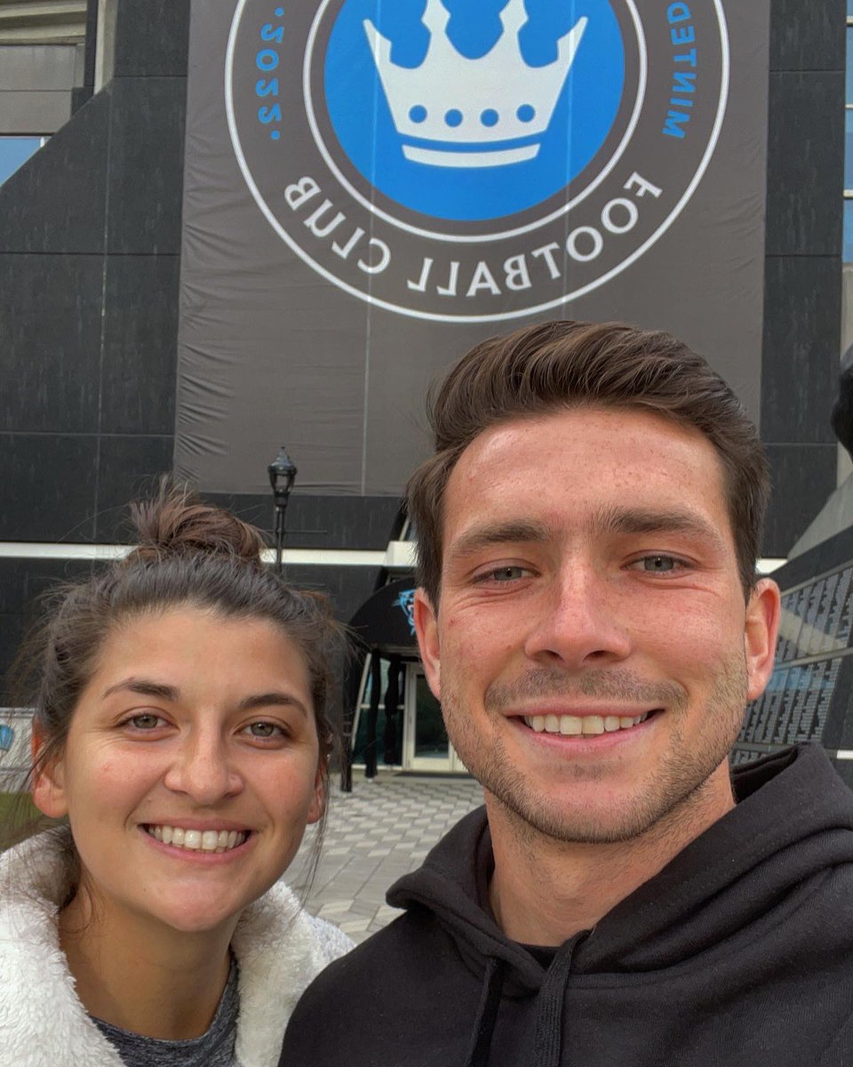 Excited to be back home in the QC!!💙🖤 

•

#fitbb #fitrb #charlotte #cltfc #grindset #believeinit @CharlotteMLS