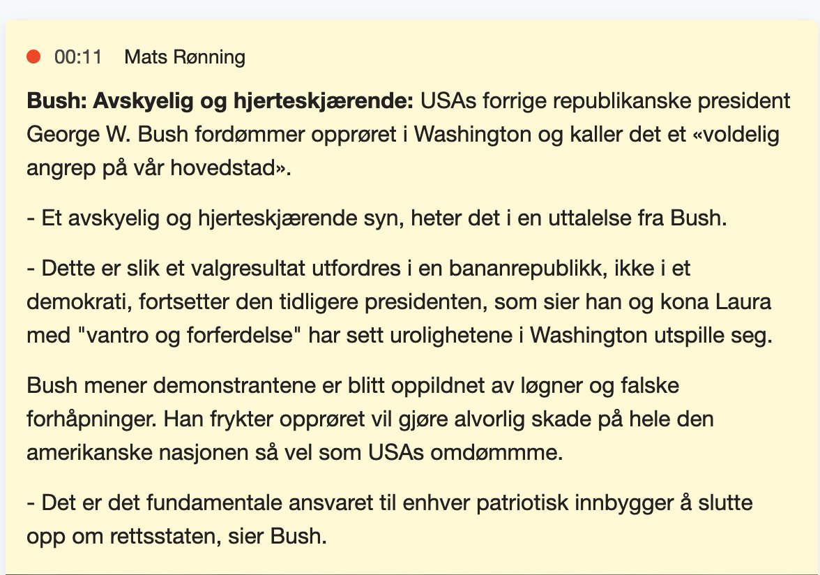 haakonash's tweet photo. Du vet at når George W. Bush er USAs "voice of reason" så har det gått for langt... https://t.co/U2FvleewJS
