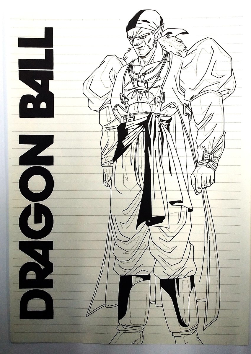 ボージャックペン入れ完了、ハイッ次!

#ドラゴンボール 
#DragonBall 
#ドラゴンボールZ 
#DragonBallZ 
#模写 