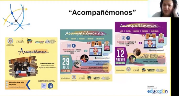 Pamela Ossa, Jefa Dpto. Extensión Cultural <a href="/UCNorte/">Universidad Católica del Norte</a> y Maritza Blanco, Jefa sección de Vinculación y de Ex. Cultural <a href="/UCN_Coquimbo/">UCN Coquimbo</a> exponen sobre los desafíos del ámbito  cultural universitario en tiempos de pandemia para <a href="/SummitEducacion/">Summit Educación UC</a> #SummitEducacionUC2021