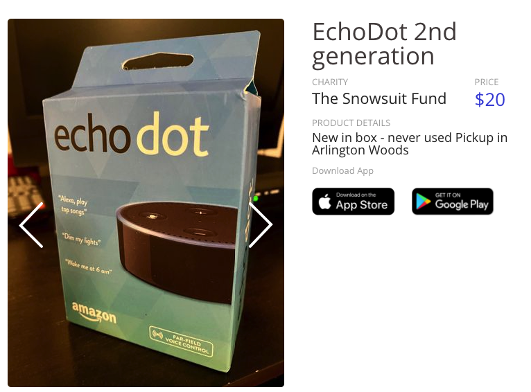 Another #Amazon find on the #GiveShop app 📲 ! For only $20 you could get yourself a new @alexa99 EchoDot and the funds will be sent to The <a href="/SnowsuitFund/">The Snowsuit Fund</a> 💜  #Download the app and secure your purchase!