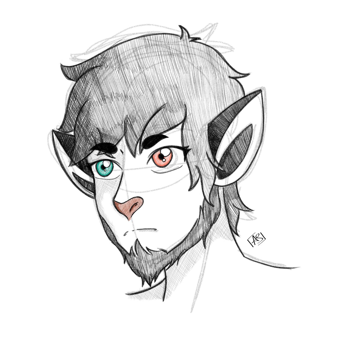 Cryptidcore_AJ's tweet photo. I decided to elaborate on my doodle from earlier, I took off drawing and this is what I came out with! Might change a few things later but they're definitely the base for my third #OC https://t.co/479lbwXtUY
