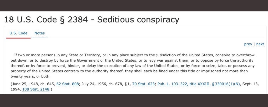 Jacob_Michel's tweet image. A US constitution concept: Sedition. “Students, did what you witness on tv yesterday break this law?” “What is the penalty of breaking such law?”