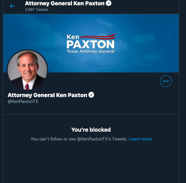 EddieforTexas's tweet photo. Who else thinks it's a problem that @KenPaxtonTX blocked a sitting Texas representative 🧐

Everyone should tag him so he sees this... https://t.co/gcKmZCr7jt