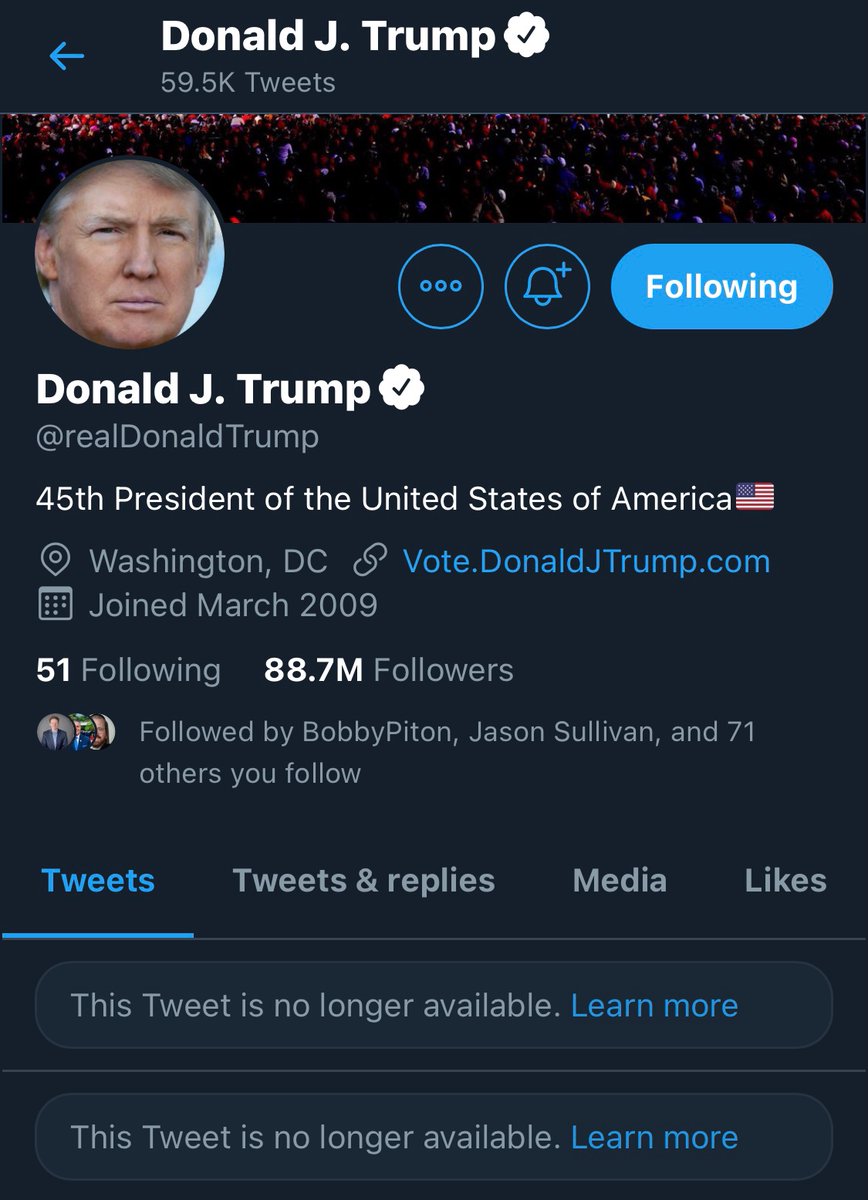 Any idea what was removed from his timeline?