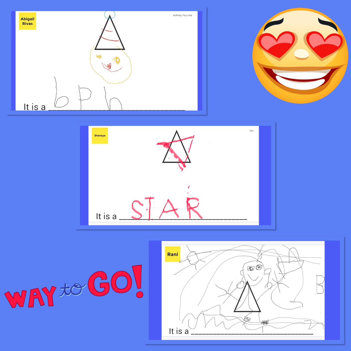 JanetColoma's tweet photo. BEYOND PROUD of my Little Learners first Class Book!!! Great small group lesson today working on @Tools_Mind Venger Drawings on their Touchscreen Chromebooks thanks to @WestNYSchools.  @GoogleForEdu @wnyecc #remotelearning #prekrocks #googlejam https://t.co/o0IkRfwqbx