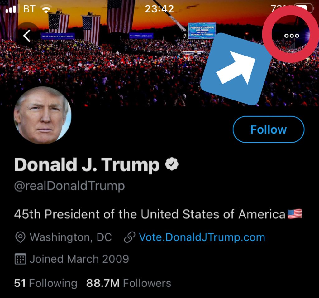 Go to his account and then go here...