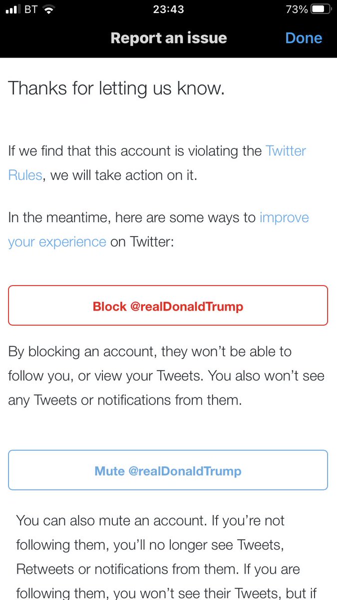 And then you’re done  Block/mute if you do wish.