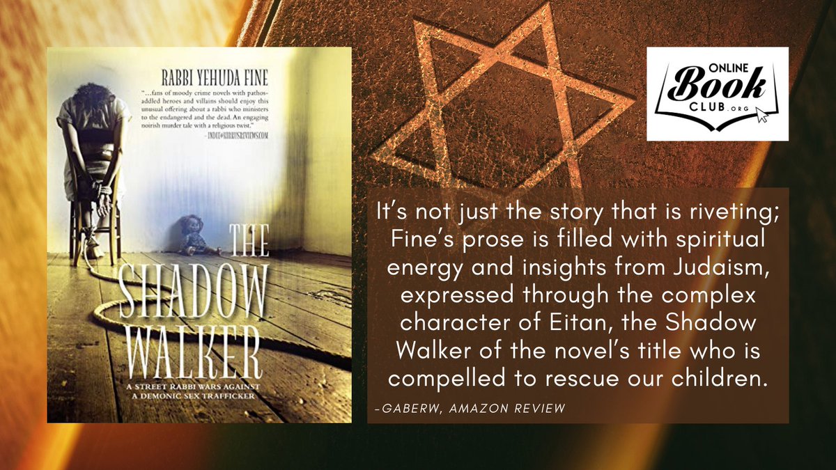 TwBookClub's tweet photo. "Rabbi Fine tells a raw and disturbing story of human depravity, which carries with it an equally powerful thread of hope."
OBC Bookshelves Page: https://t.co/Eps53johl3
#Suspense #Thriller #Fiction #SexTrafficking #SavingLives #RescuingChildren #GoodAgainstEvil #Book https://t.co/vHHsCgs3NO