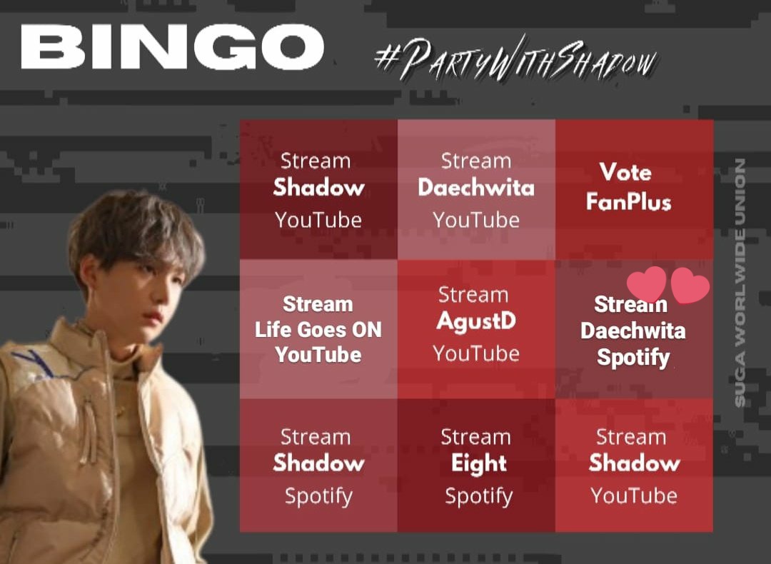 DaechwiCat's tweet photo. @mygbrazil @BTS_twt Começando
#PartyWithShadow #슈가 #SUGA @BTS_twt https://t.co/njPoClNuSk