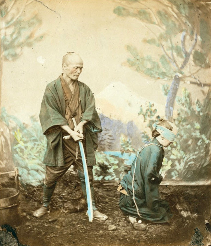Thread: a collection of photographs of 19th-century Japan, taken by Felice Beato. "Beato lived in Japan from 1862 until about 1885, and dedicated himself to the comprehensive documentation of every aspect of the country."All originally hand-tinted (not colorized).