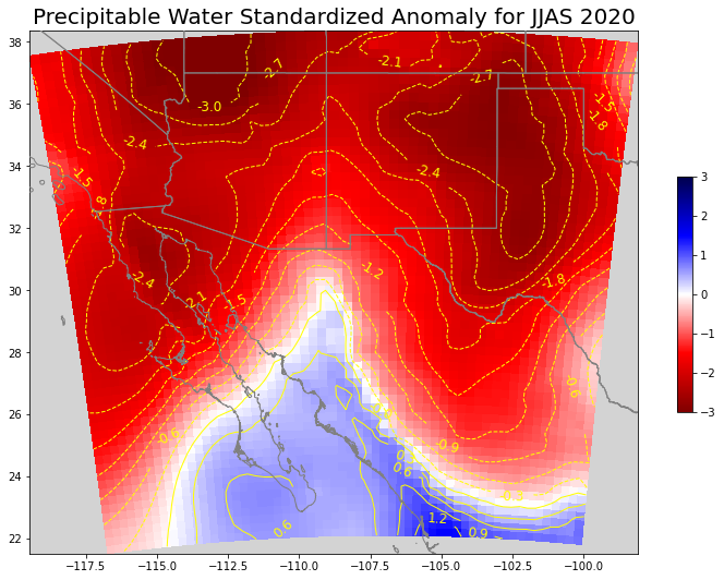 * Unusually low levels of moisture.