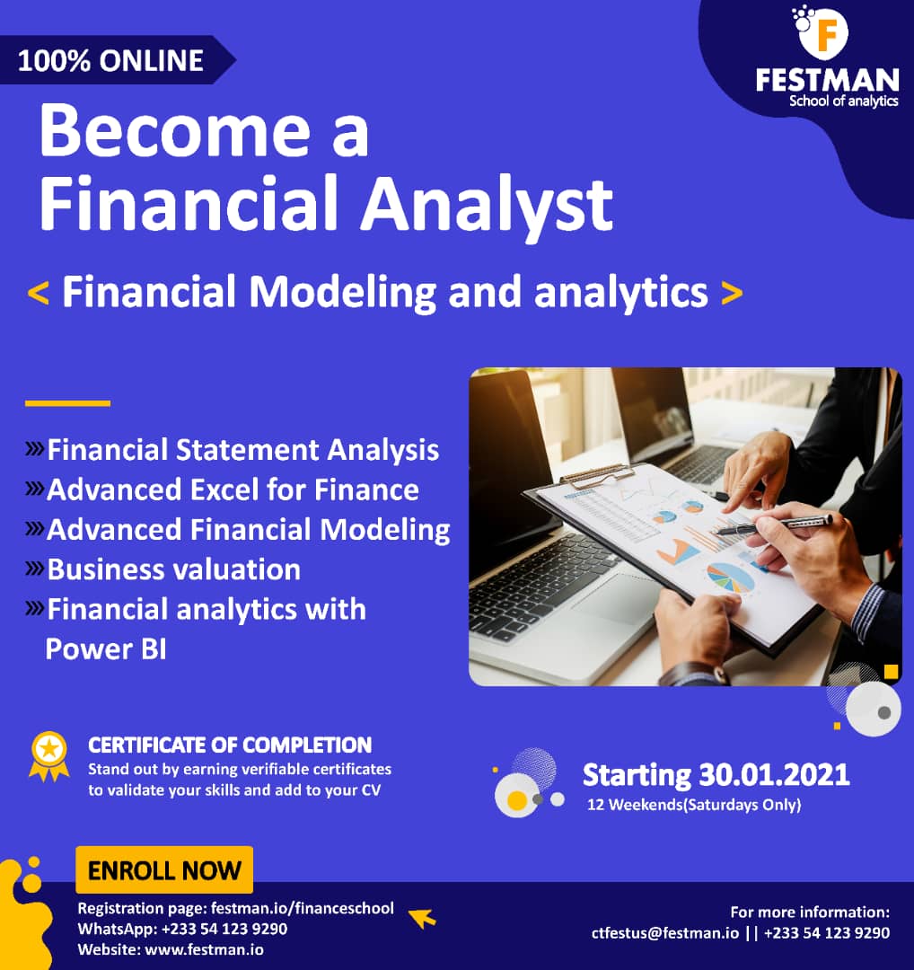 GeorgeAnang's tweet photo. You can have PRACTICAL, TIME SENSITIVE and INDUSTRY RELEVANT skills in Microsoft excel and Power BI...
Scholarship opportunities available for students...
Get enrolled now...
#ExcelatExcel #FinancialModeling #Festman #universitystudents #finance #Analytics https://t.co/9OjahvkpiD
