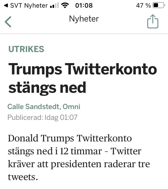 Dags för Trump att starta nytt konto?