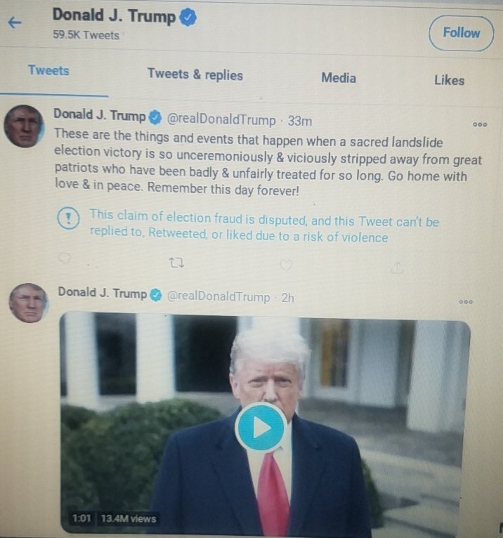 ladeehcares's tweet image. Frame 1: 2 Tweets that could lead to Civil War
Frame 2: Twitter deleted the tweets
Frame 3: Twitter locked account 

Retweet aggresively!
