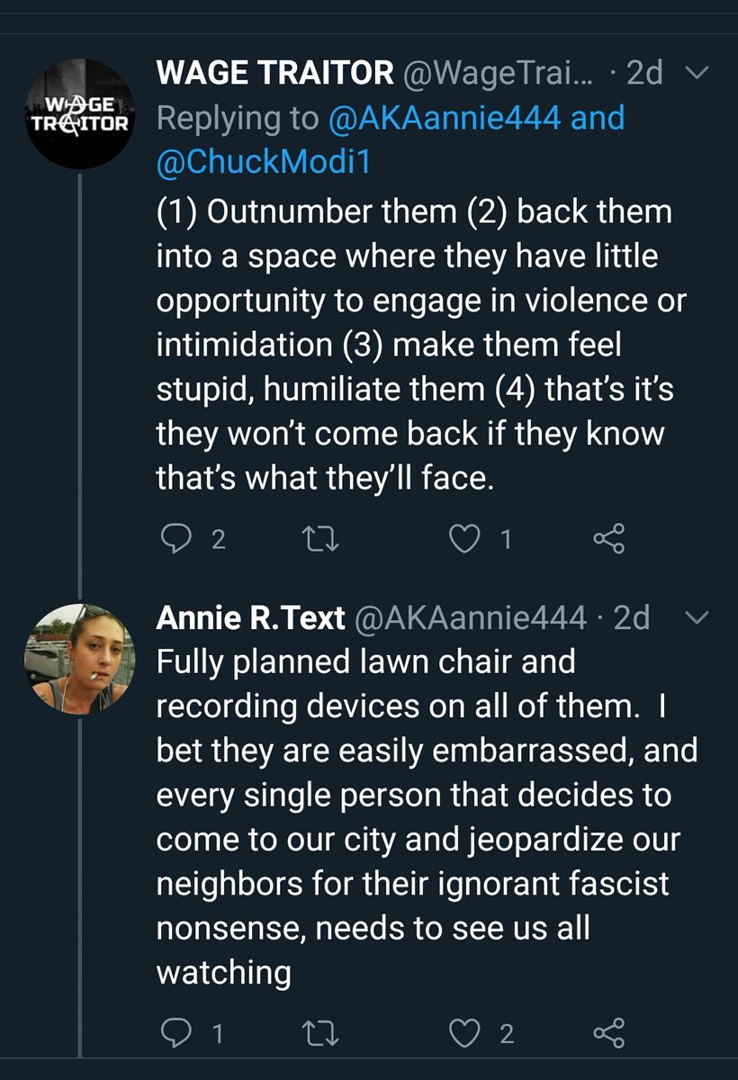 2. These were their plans prior to the sixth. Fear and intimidation to all the businesses amd local officials as well. This is how they get what they want.