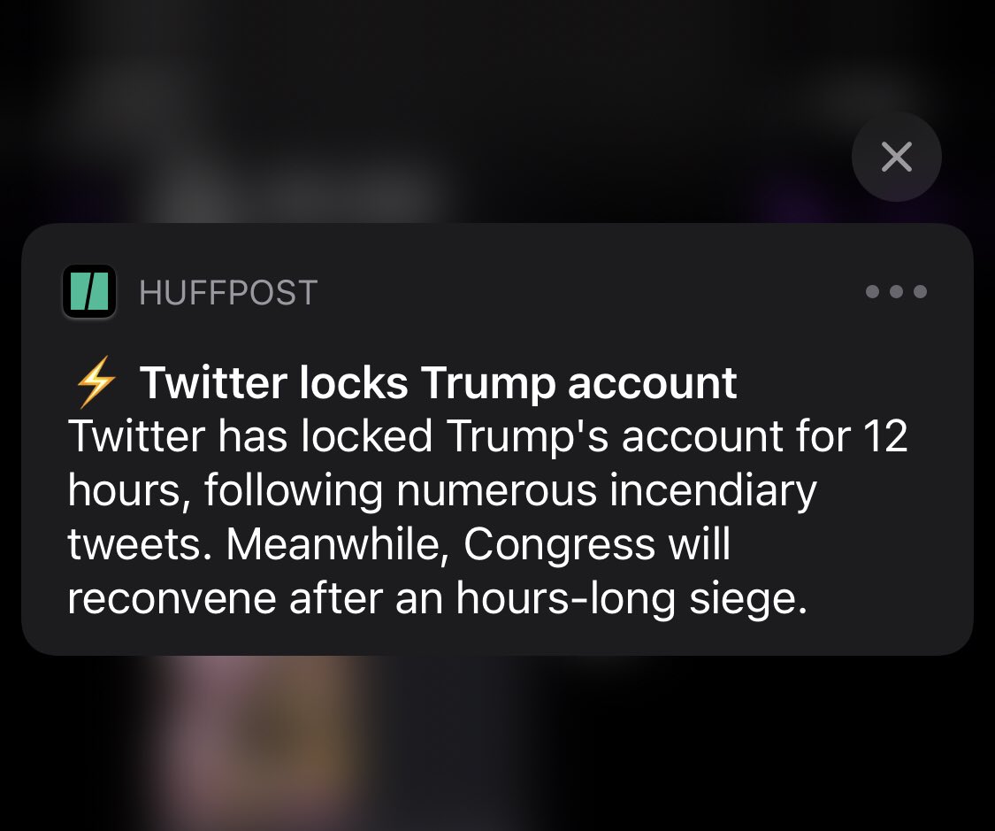 4+ years of racism, bigotry, and hatred and it took storming the FUCKING CAPITOL to stick him in Twitter jail for 12 hrs. 

<a href="/twitter/">Twitter</a> you consistently remind us that you’re trash. Pure garbage. Limitless Basura