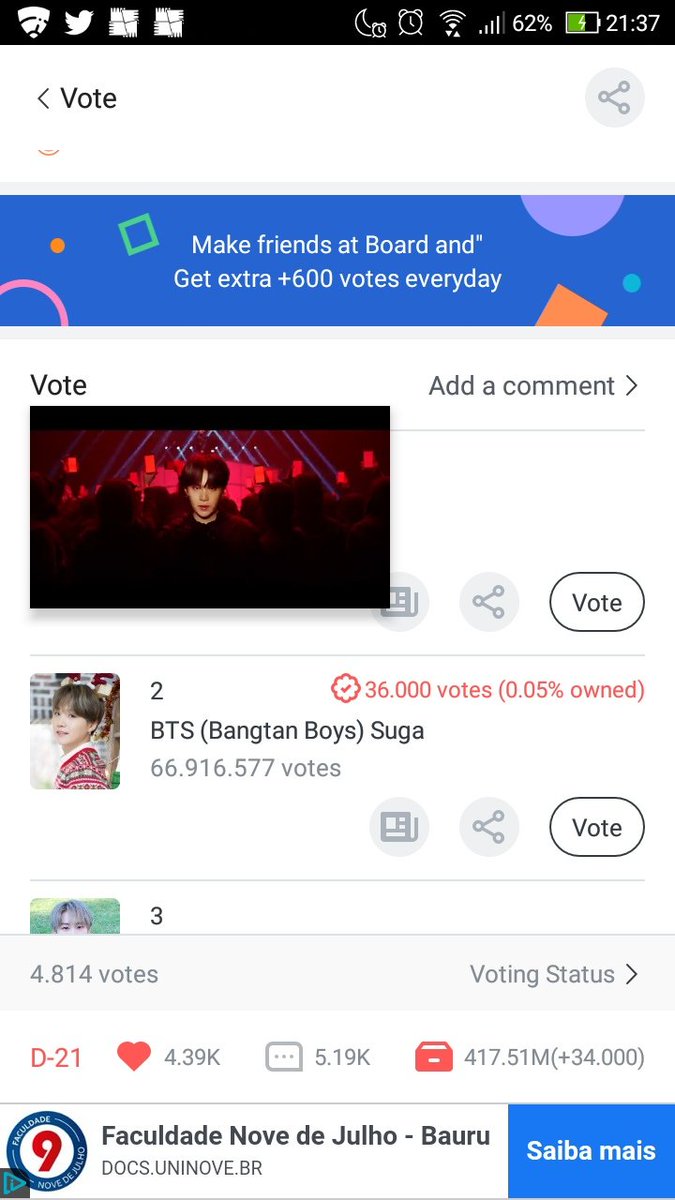 miin_vs's tweet photo. @mygbrazil @BTS_twt BINGOOOOOO
Voto com stream
#PartyWithShadow #슈가 #SUGA @BTS_twt https://t.co/qH5z0uULx1