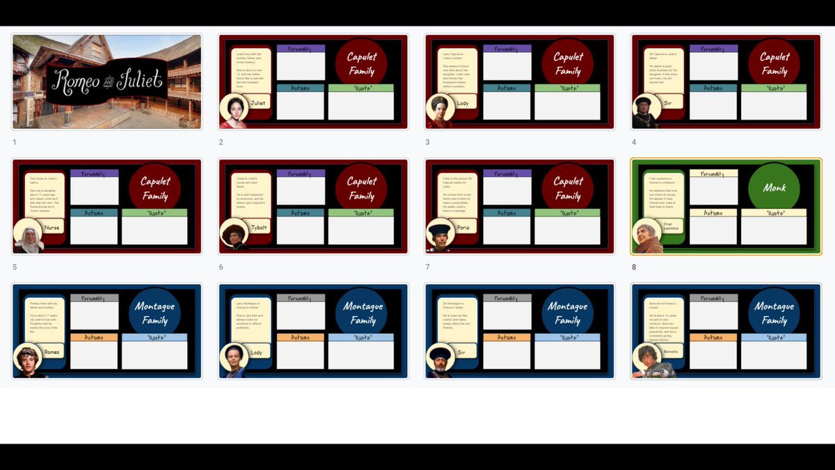 10Ledezma1's tweet photo. "Romeo and Juliet" Graphic Novel for my ELLs. Thank you, @MsBDuncan for the template! Revamping curriculum. 🎭

#BetterTogether #ELLsCan #CVNN #Shakespeare https://t.co/58BytwSEah