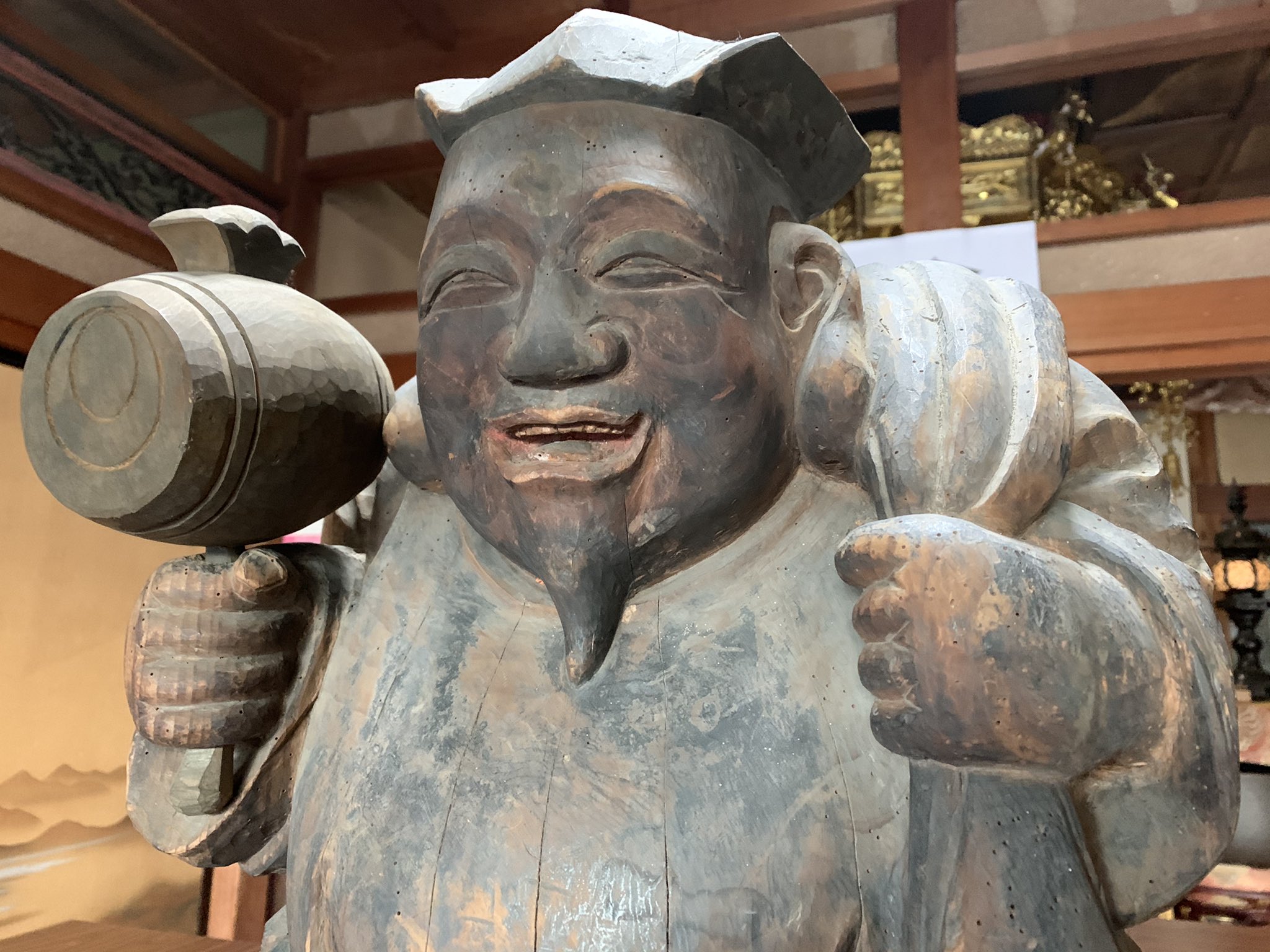 切り絵御朱印 発祥 豊橋のもみじ寺 普門寺 公式 毎月7日は 七福神の御縁日 普門寺の弁財天像 大黒天像お姿をお届けします 弁財天 ご利益 財宝福徳 良縁成就 芸能上達 学業成就 御