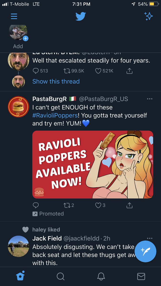Christian_kjar's tweet photo. I have seen a lot of activity on my Twitter feed today that seem important. That was until ravioli poppers popped up. This is the kind of stuff I care about. Thank you #raviolipoppers https://t.co/eQfd6Bgi5Q