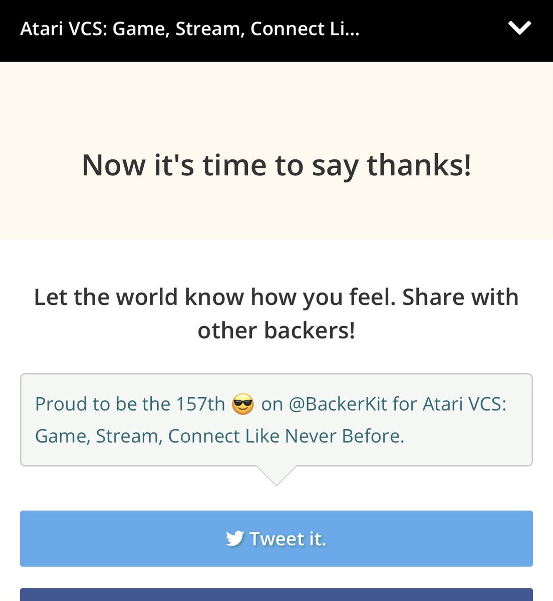 gasboy9's tweet photo. @TheAtari_VCS Super stoked mine is finally, showing shipped a long wait drawing to a close. #atarivcs #atari2600fan https://t.co/R8wM2mKOOf