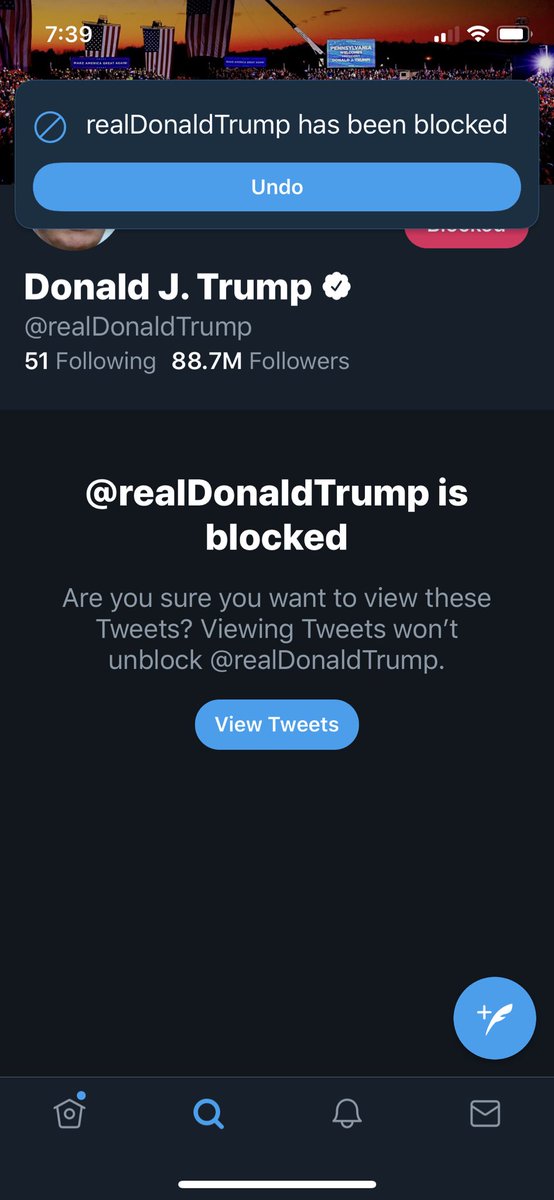 annbrencoop's tweet photo. I was going to wait until January 20; but after today, I’m done.   An absolute but predictable disgrace. #disgraceful #25AmendmentNow #BlockTrumpFromTwitterASAP https://t.co/a7KtMzb8nJ