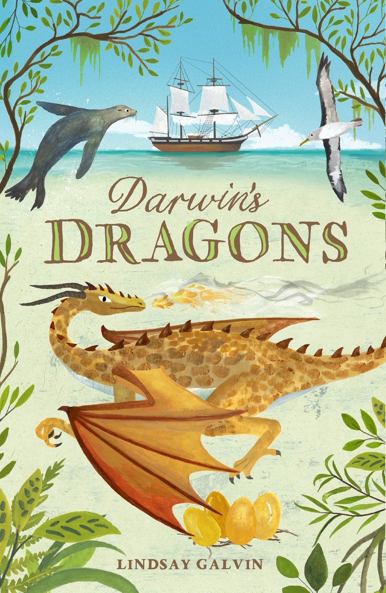 Darwin's Dragons by  @LindsayGalvin Shipwrecked on a Galapagos island, Syms Covington makes a discovery that could change the world - and make his fortune. But should he share his find, or will it lead to the extinction of a legendary species?